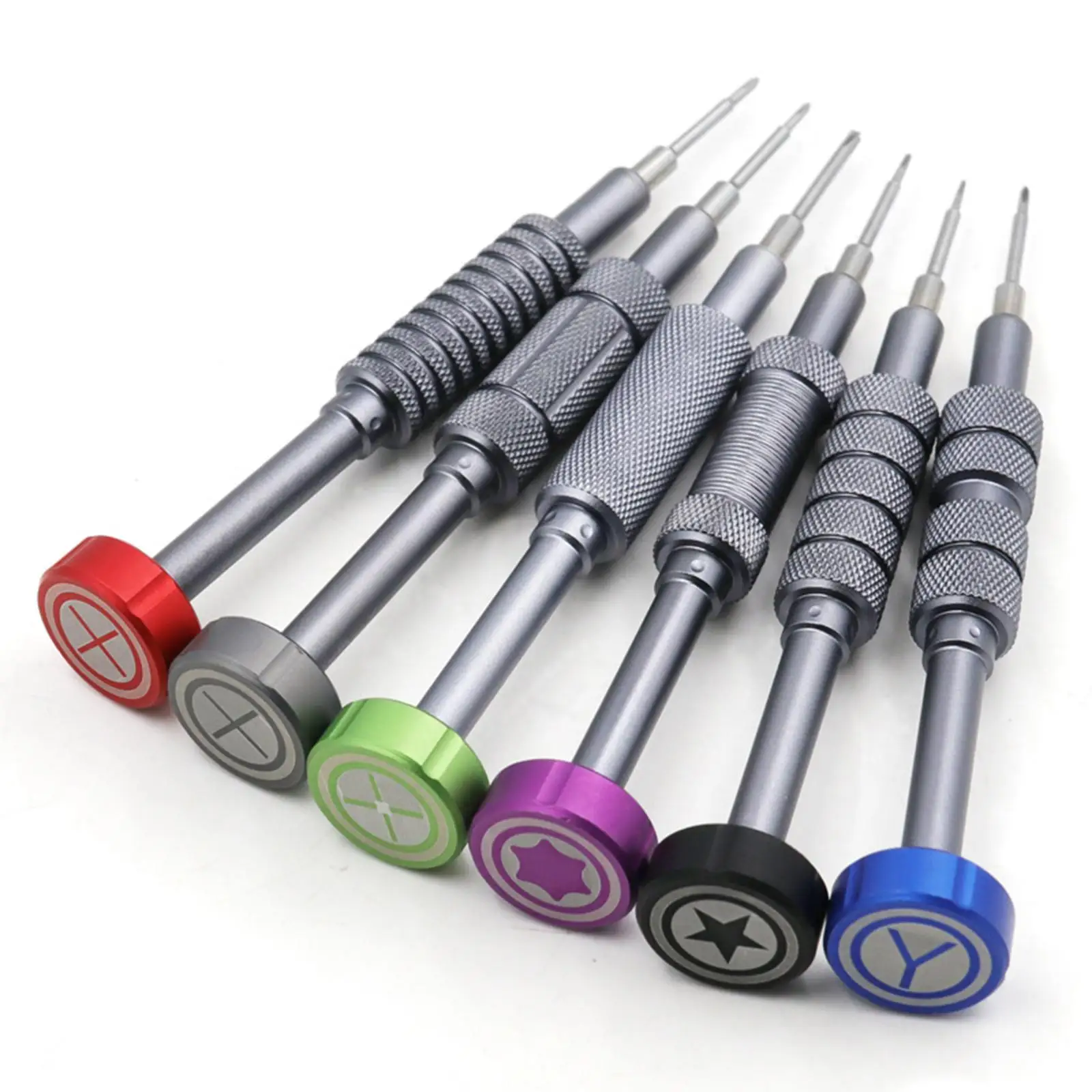 

Набор из 6 магнитных прецизионных небольших отверток для ремонта телефонов и ноутбуков, 6 разных размеров, карманный многофункциональный инструмент