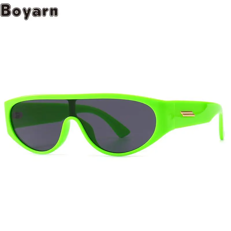 

Boyarn Eyewear Oculos New Modern Retro Round Frame Narrow Sunglasses Ins Wind Street Big Brand Sunglasses