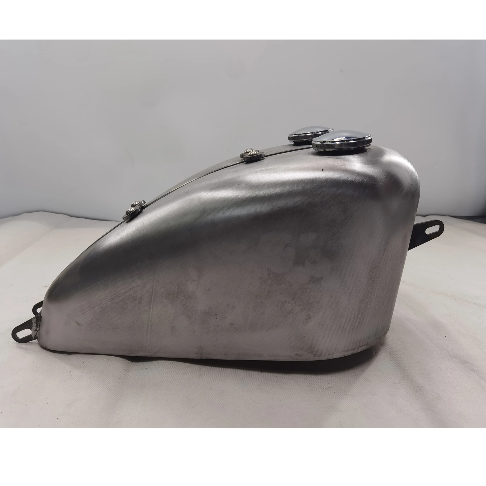 10л серебряный мотоциклетный бензиновый топливный бак для Harley Dyna неокрашенный