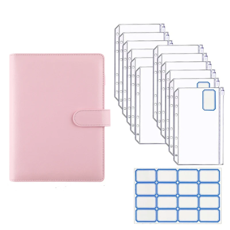 

Папка-органайзер для блокнотов A6, 6 листов, 12 карманов и 1 лист