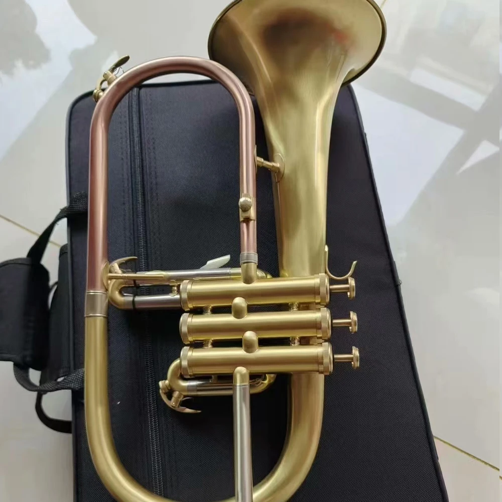 Профессиональный B-образный старинный медный щеточный коммерческий двуцветный