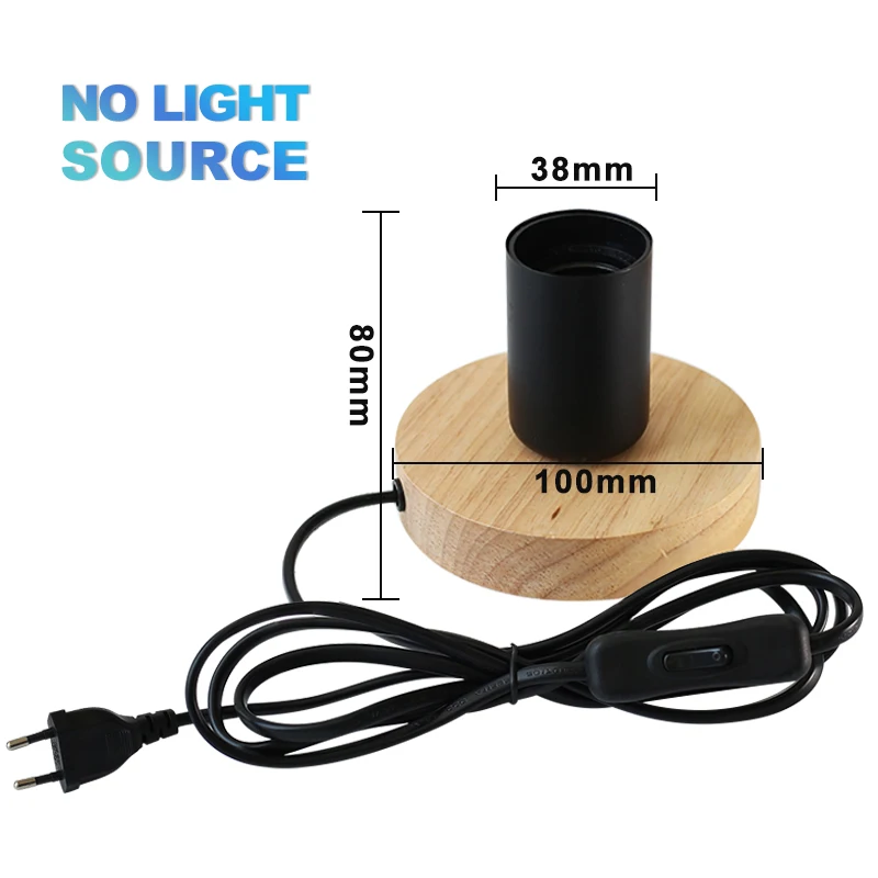 

Деревянная настольная лампа YNL E27