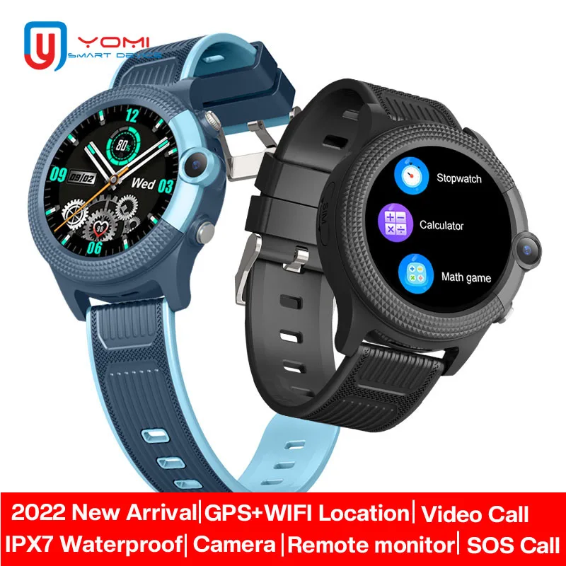 

Kids Smart Watch Android GPS WiFi Tracker 4G Video Call One-key SOS Monitor Phone Watch with SIM reloj inteligente para niños