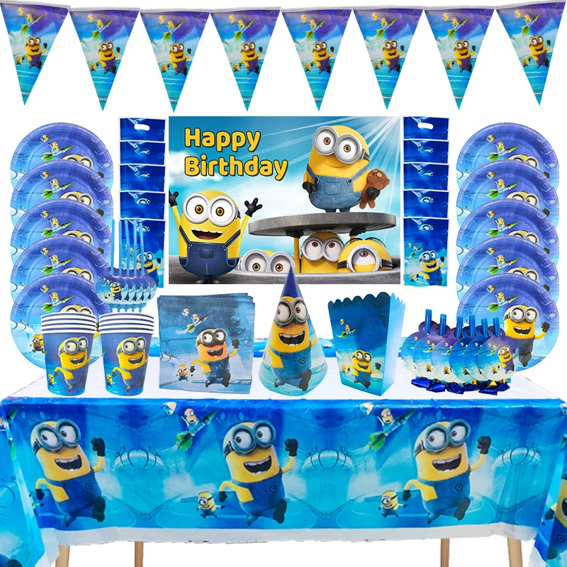 

10People Birthday Party Decorations Party Supplies Plate Tablecloth Cup Balloons Set Disposable Tableware Girls Gift Lion Guard