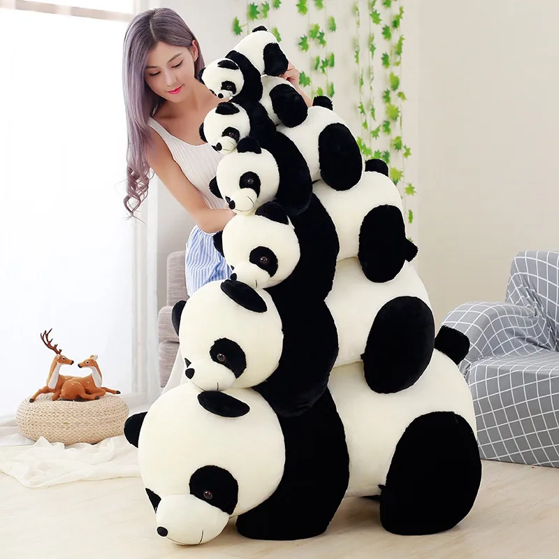 1pcs Cute Giant Panda Bear Plush Stuffed Animal Doll Animals Toy Pillow Cartoon Kawaii Plushies Dolls Girls Lover Gifts images - 6