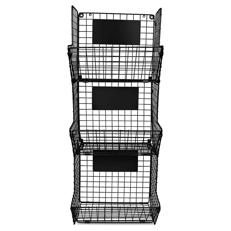 

Simple Wrought Iron Fruit Basket Shelf Accessories Multi-Layer Diagonal Blue Shelf