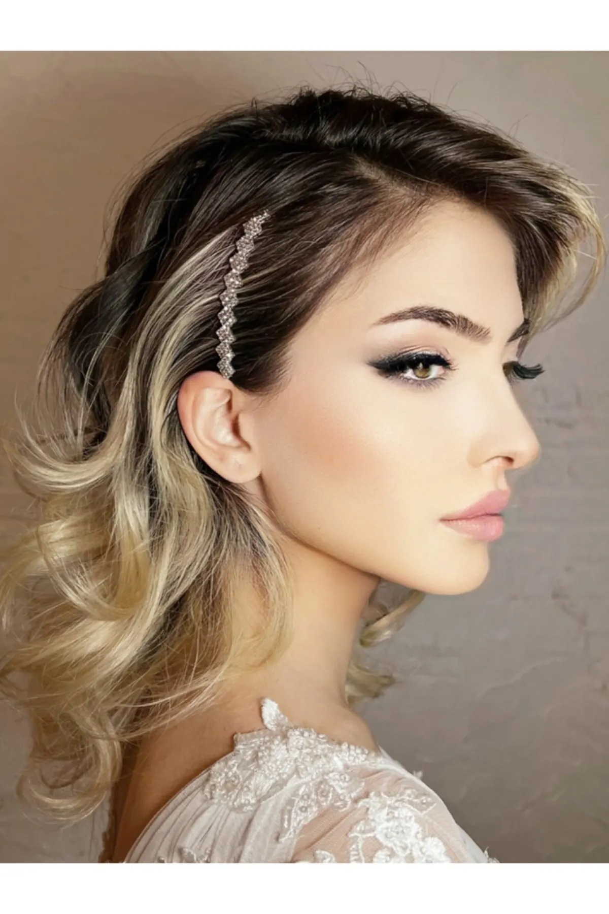 

Bridal Accessories Continuous Pattern Bridal Side Buckle Wedding Handmade For Bride And Bridesmaids