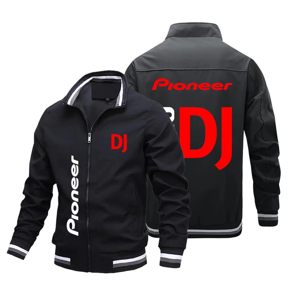 

Pioneer Pro DJ-Chaqueta cortavientos reflectante para hombre, abrigo ultraligero para piloto, ultraligero, talla grande 5XL