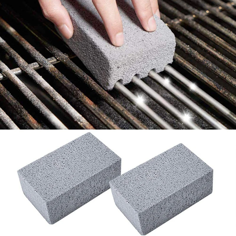 

BBQ Grill Cleaning Brush Brick Block Barbecue Cleaning Stone Pumice Brick for Barbecue Rack Outdoor Kitchen BBQ Tools