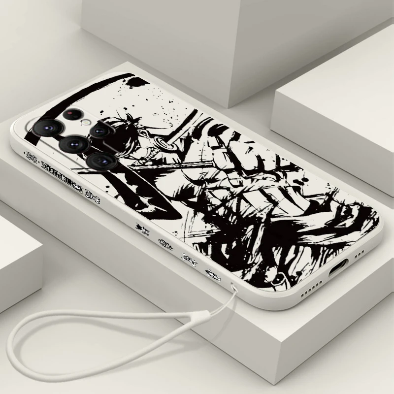 

Oil Painting Art One Piece Phone Case For Samsung Galaxy S23 S22 S21 S20 FE S10 Plus Lite Ultra 5G Liquid Left Rope Cover