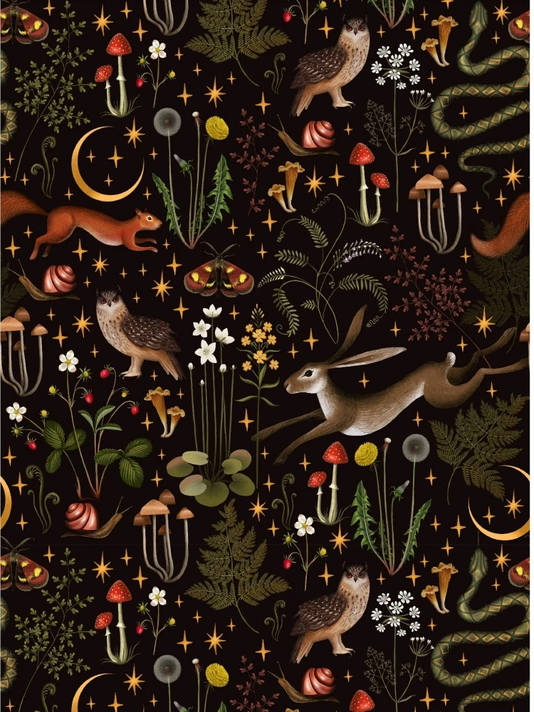 

Виниловые обои JOUP Лесные растения животные