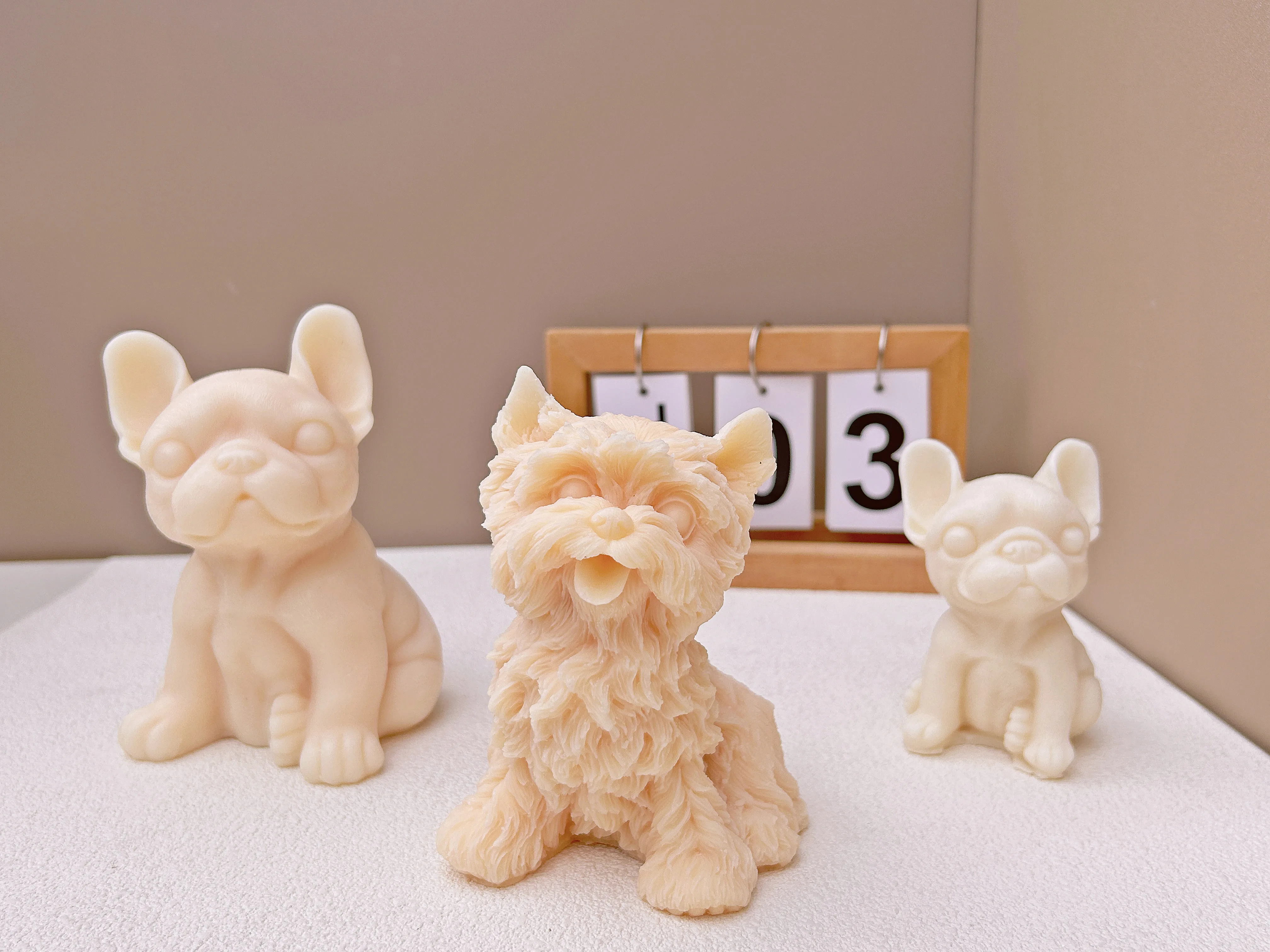 

New Big Bulldog Base Silicone Candle Mold DIY Dog Soap Resin Plaster Set Animal Ice Chocolate Jelly Mold Cake Decorative Gift