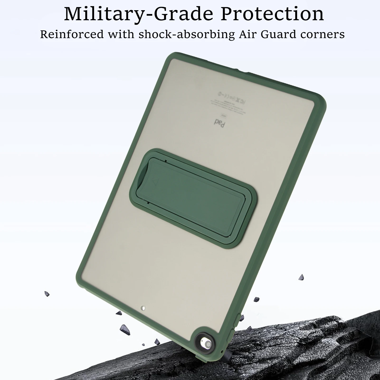 Фото Чехол для iPad 9,7 дюйма, 6-го 5-го поколения A1822 A1823 A1893 A1954 Air 2 A1566 A1567 Защитный чехол для планшета военного уровня с подставкой №5