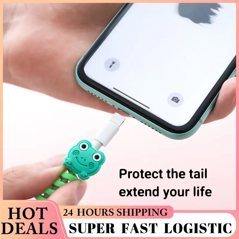 

Защитный чехол для кабеля передачи данных, красивый мультяшный защитный кабель для зарядного устройства, защитный кабель для наушников