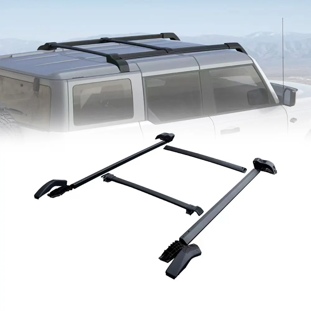 

Car Roof Luggage Racks Top Roof Rack Side Rails Bars Roof Rack for Ford Bronco 2021 2022 2023 Car exterior accessories parts kit