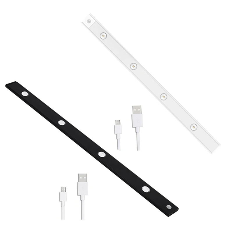 

LED Night Light 20Cm/30Cm/40Cm Led Lights USB Rechargeable Motion Sensor For Kitchen Wardrobe Cabinet Lighting