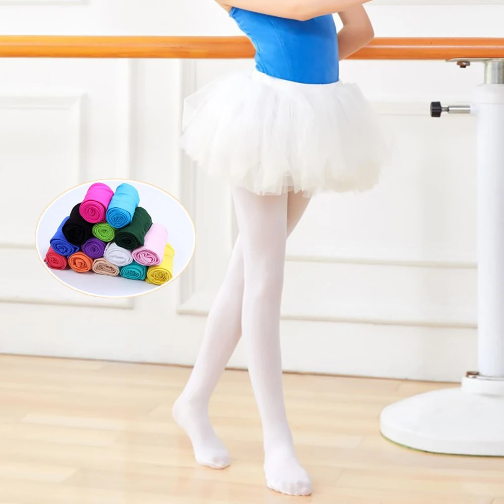 Оптовая продажа балетные колготки для девочек 3 пары мягких бесшовных чулок 80D