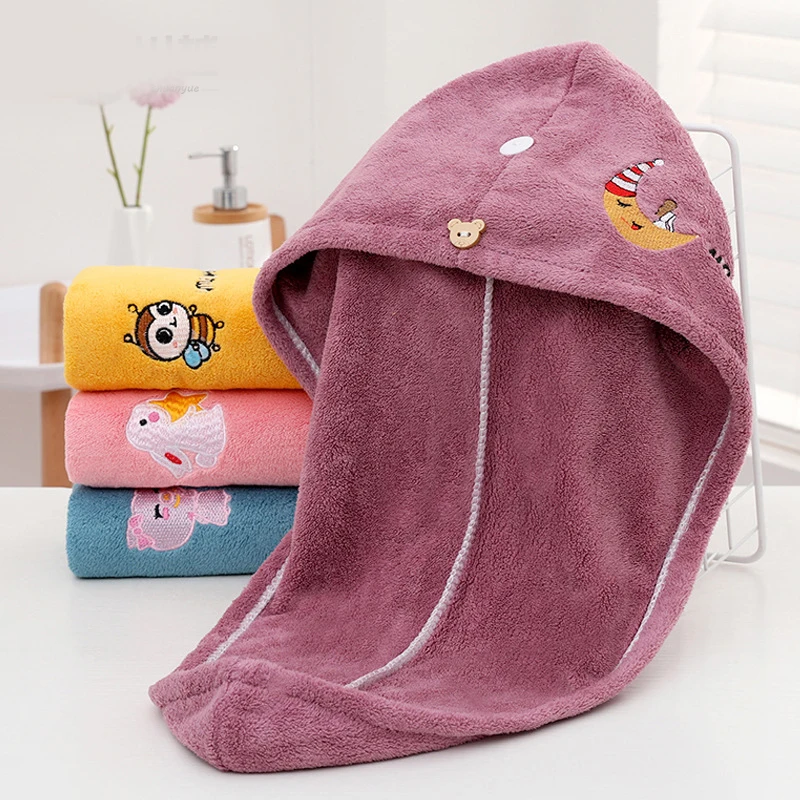 

Women Microfiber Hair Towel Drying Hair Towels Turban For Quick Dry Hair Bathroom Supplies Wipe Hair Home Terry Towels For Adult