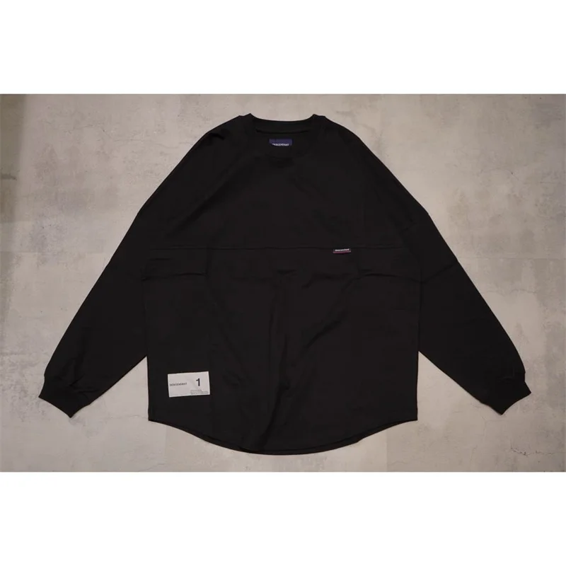 

20AW JERSEY DESCENDANT Fallow DCDT Easy Matching Solid Color Round Neck Lovers Long Sleeve T-shirt Men And Women