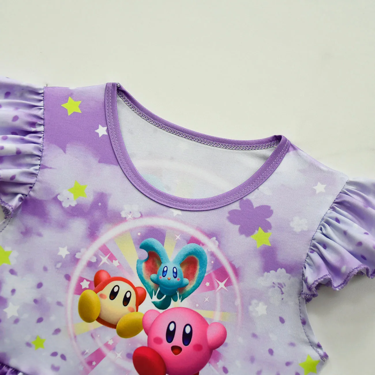 Летнее платье для девочек новинка модное милое платье-футболка малышей со