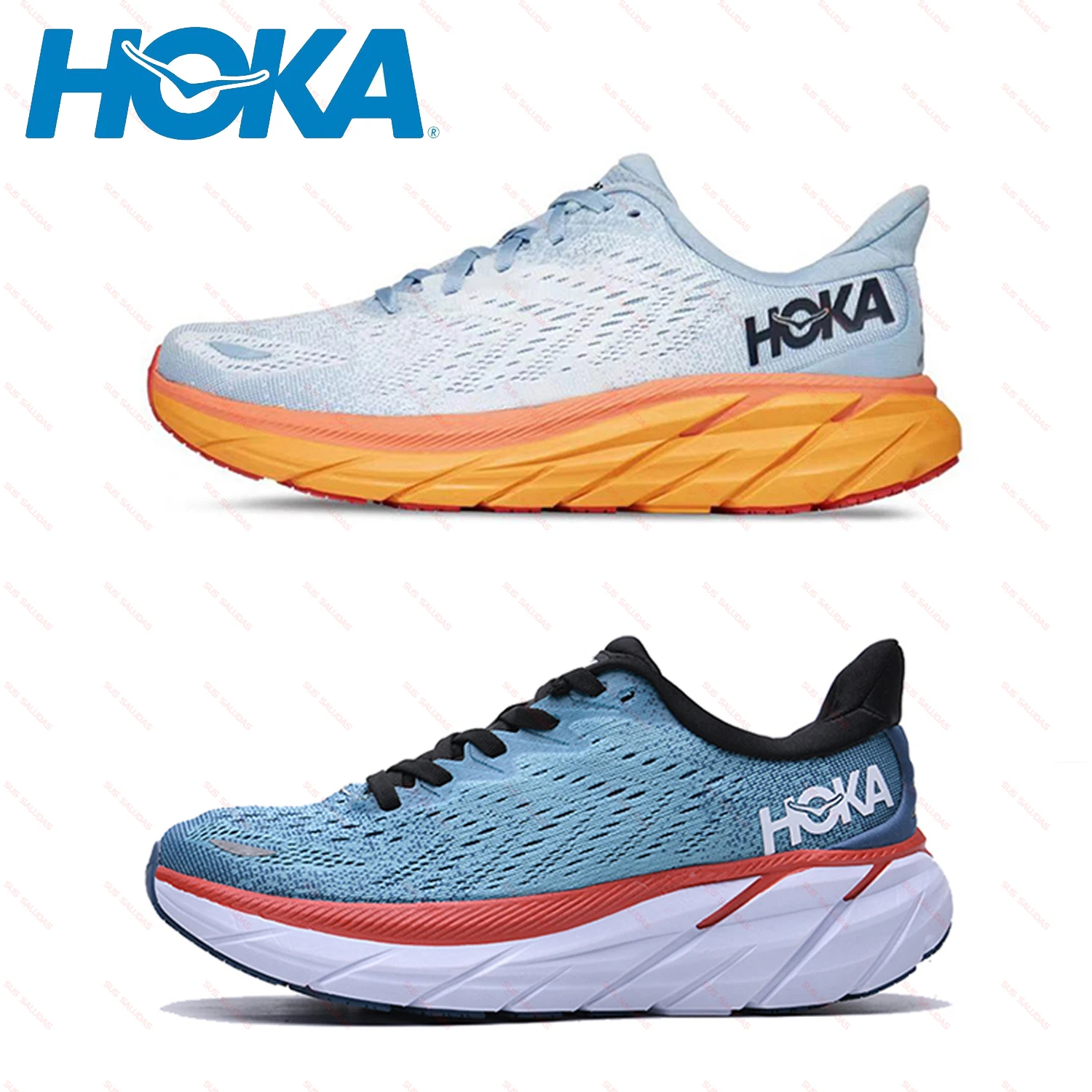 

HOKA Clifton 8 Men Sneakers Cushioning Wear Resisting Sports Running Shoes Mesh Breathable Outdoor Marathon Light Training Shoes