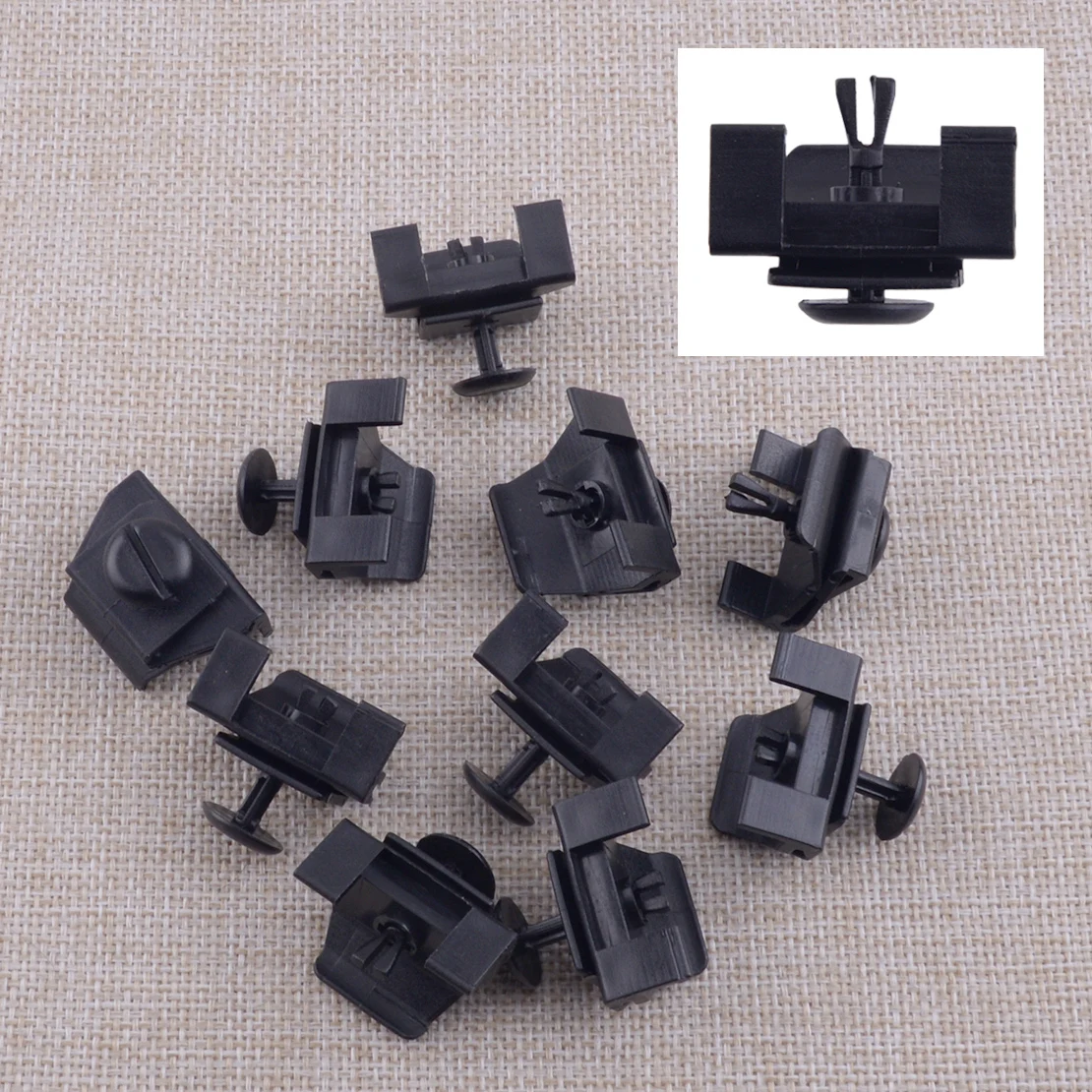 

53879-58010 47749-58010 10 Sets Car Front Fender Liner Bumper Cover Clip Pin Kit Fit for Toyota Corolla Highlander Prius Lexus