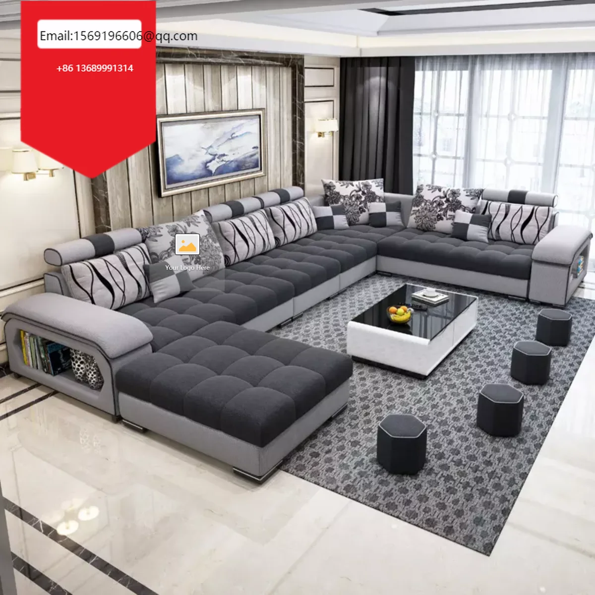 

Nordic Luxury Technology cloth corner fabric set furniture Lounge living room sofas sectional Velvet modern l shaped