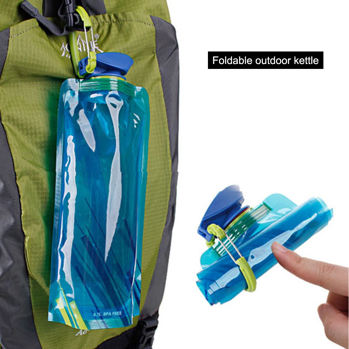 

1PC Portable Ultralight Foldable Water Bag Soft Flask Bottle Outdoor Sport Hiking Camping Water Bag Folding Water Bucket Bags