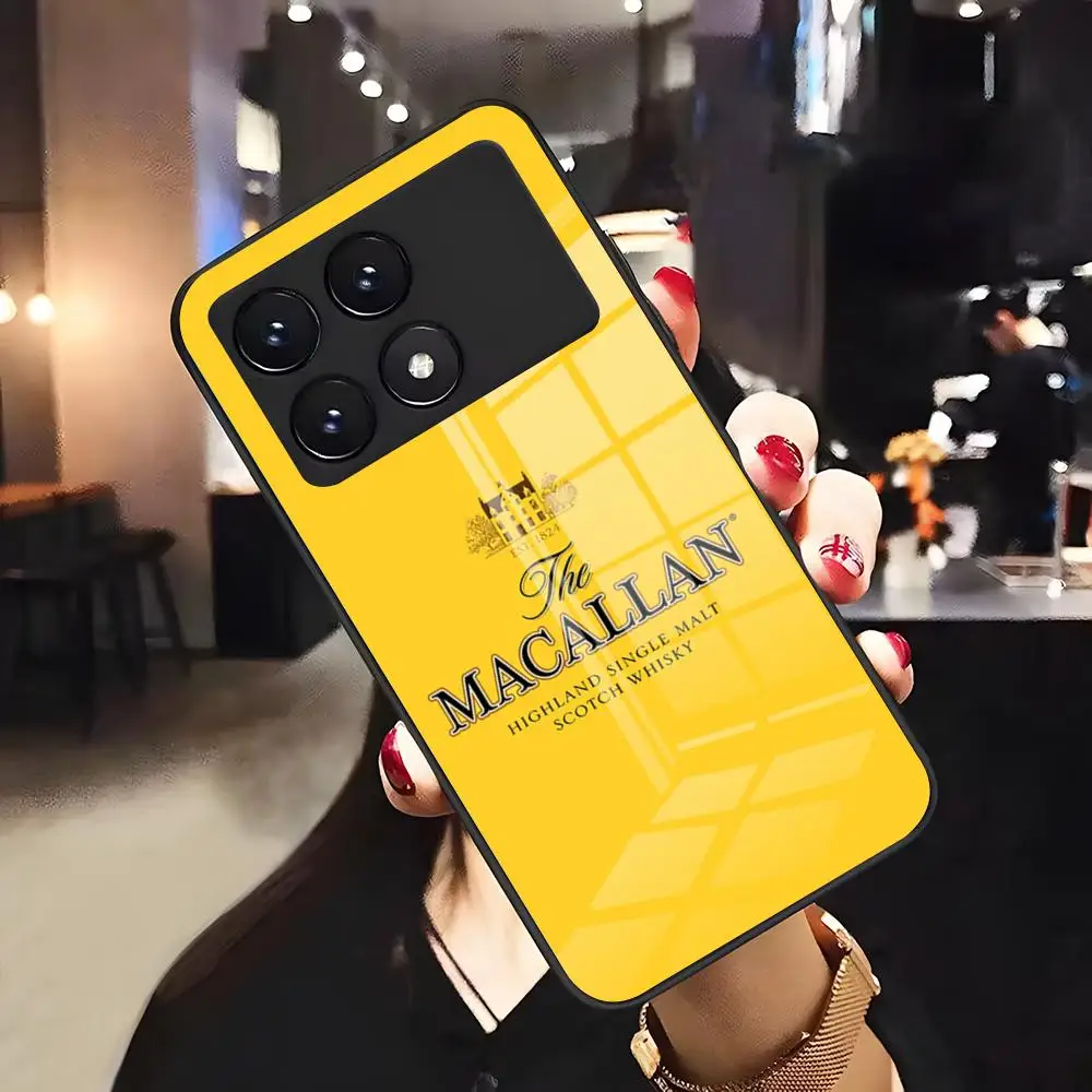 Фото Чехол для телефона Alcohol M-Macallan-N для Xiaomi 17 15 14 13 T Pro Ultra Redmi 15 14 Pro Plus 4G 5G A7, стеклянный чехол №1