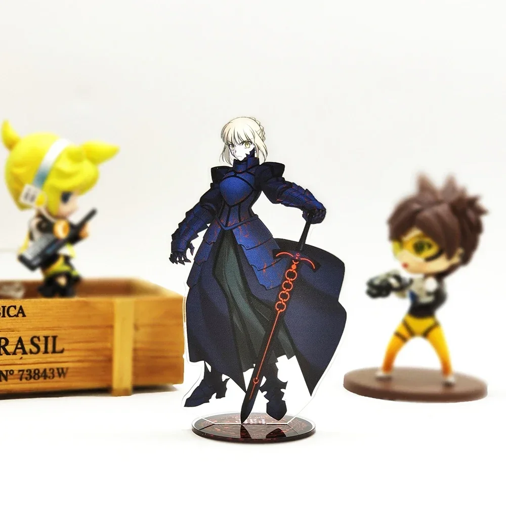 Saber Alter Black Dark Zero аниме акриловая статуэтка украшение стола торт топпер