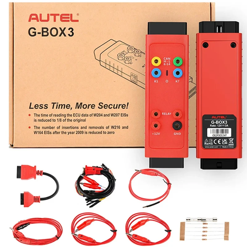 

100% оригинальный программатор ключей Autel G-BOX3 Gbox3 для Mercedes Benz All Key Lost Work с Autel IM608/IM608 Pro/IM508S PK GBox2