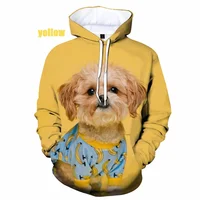 Funny Animal Men's Hoodie Cute Shih Tzu Dog 3D Printed Hoodies  Sweatshirts Casual Hip Hop Clothing 2022 harajuku  sweatshirt