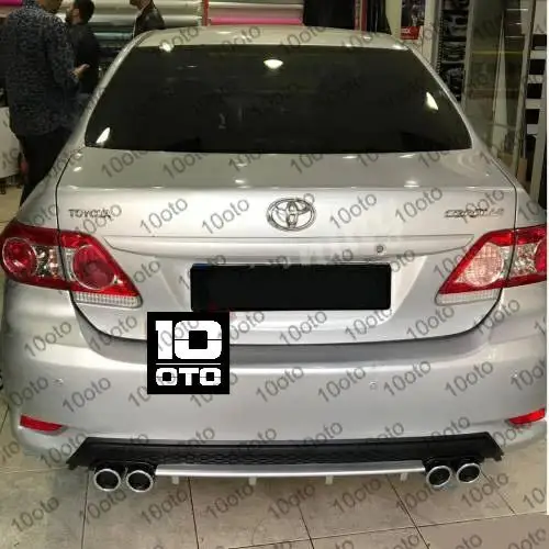 Автомобильный задний бампер шесть спойлеров диффузор для Toyota универсальный Corolla