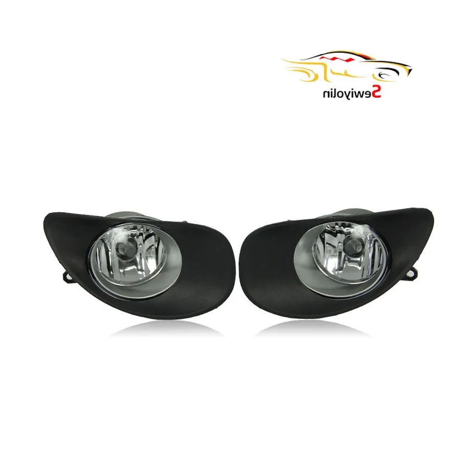 

2PCS Car Hologen Fog Light Lamp Assembly For Toyota Yaris 2006-2008 Front Driving Bumper Light Auto Wire Relay Switch Button
