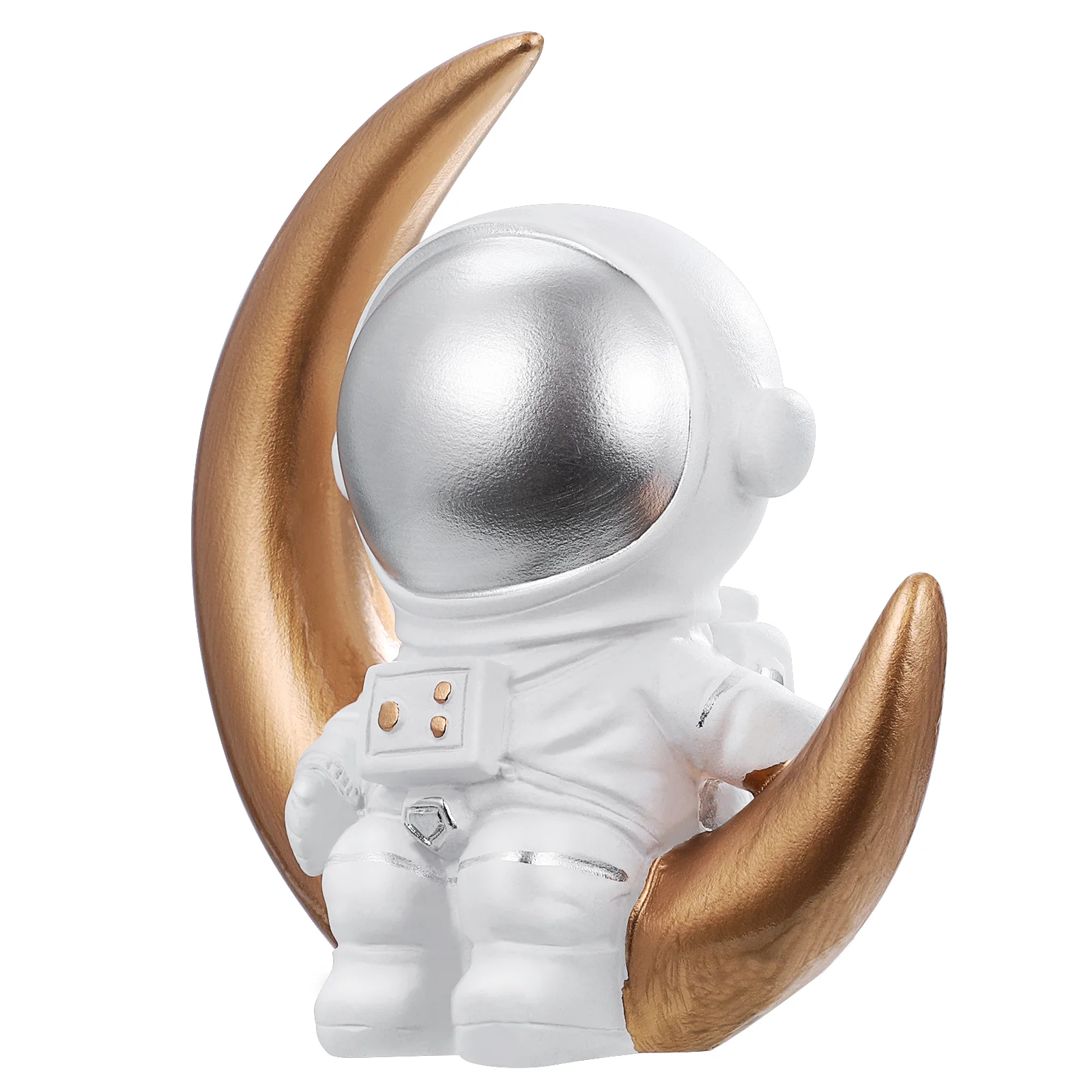

House Ornaments Astronaut Figures Cake Moon Ornament Small Astronaut Figure Spaceman Model Ornament Desk