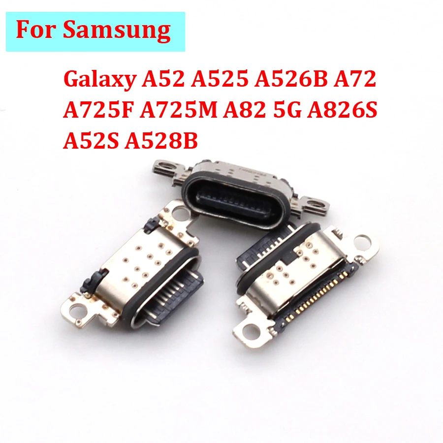 

10 шт. USB зарядная док-станция Разъем для Samsung Galaxy A52 A525 A526B A72 A725F A725M A82 5G A826S A52S A528B зарядное устройство Порт