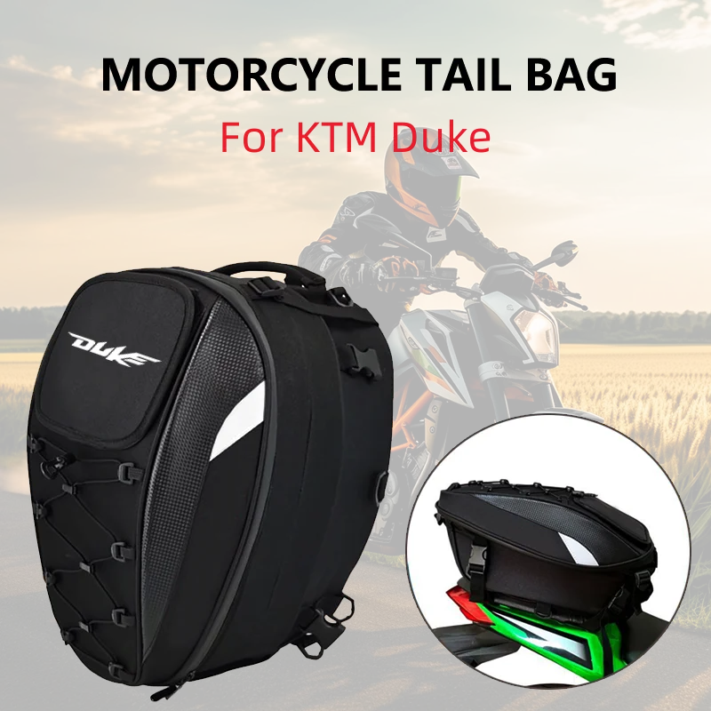 

Motorcycle Tail Bag For KTM Duke 125 200 390 790 990 1190 1090 Waterproof Large Capacity Multifunction Helmet Motocross Backpack