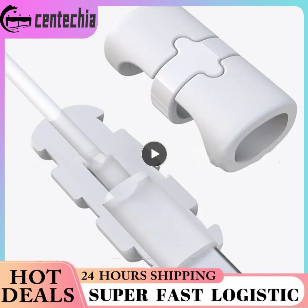 

Cable Protector Safety And Leakage Prevention 6 Colors Anti Breaking Beautiful Convenient Storage Case Bobbin Winder Silica Gel
