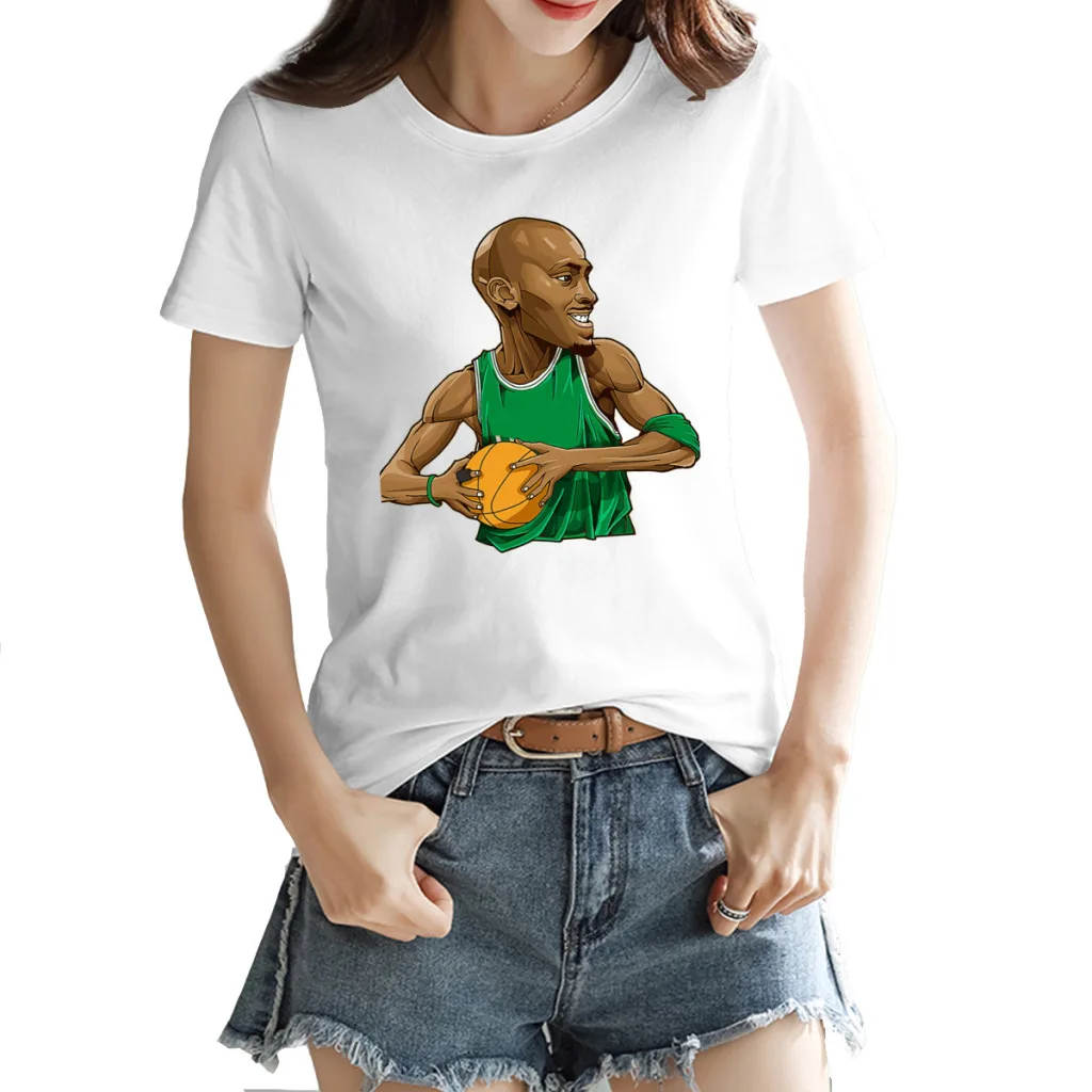 

Tshirt Kevins and Garnetter KG The BIG TICKET Da Kid Basketball Stars Graphic Cool Fitness Motion Champion Top quality USA Size