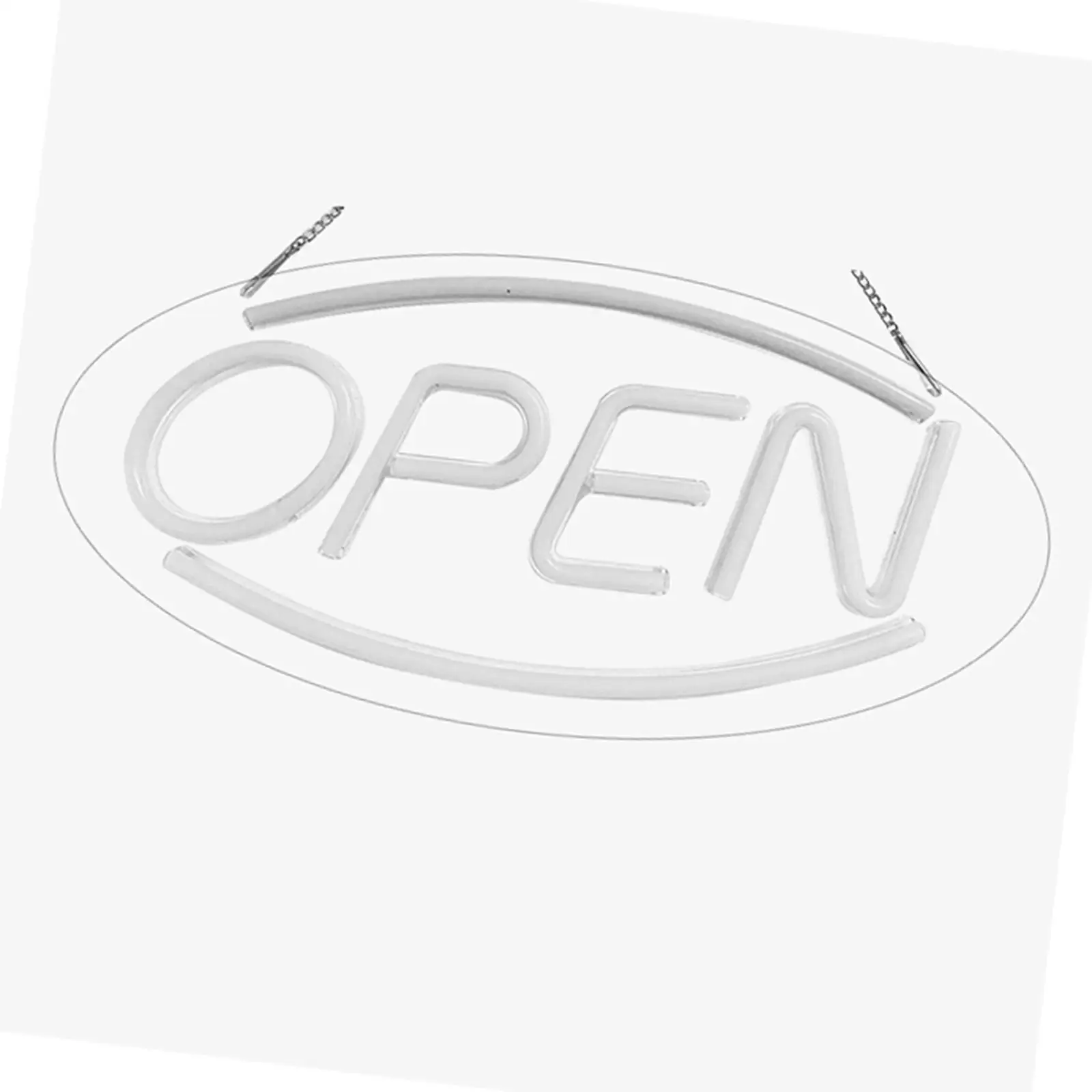 

Acrylic LED Night Light Oval Shape with Lamp Decorative Lighting for Window Shop Bedroom Festival Restaurant Decoration