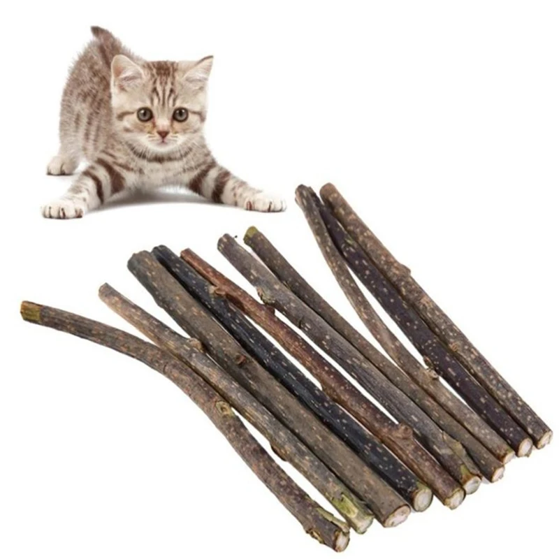 

2022 10/15/20 Pcs Cat Teeth Sticks Brushing Pure Natural Catnip Pet Cat Molar Toothpaste Stick Fruit Matatabi Cat Snacks Sticks