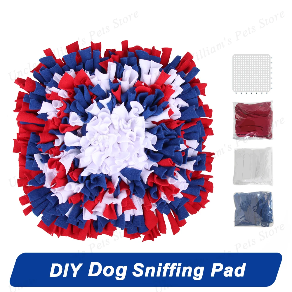 

Pet Dog Snuffle Mat Nose Smell Training DIY Creativity Sniffing Pad Polar Fleece Puzzle Slow Feeding Bowl Food Dispenser Dog Toy