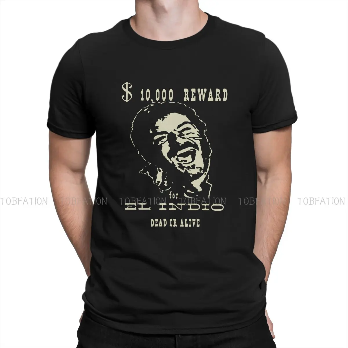 

El Indio Classic Hipster TShirts The Good The Bad and The Ugly Film Men Graphic Pure Cotton Streetwear T Shirt Round Neck