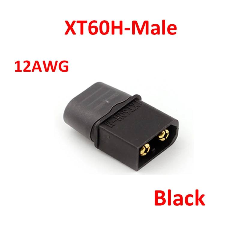 Никелированные разъемы питания XT60H (XT60 Upgrade) Папа-мама с оболочкой 1 шт.