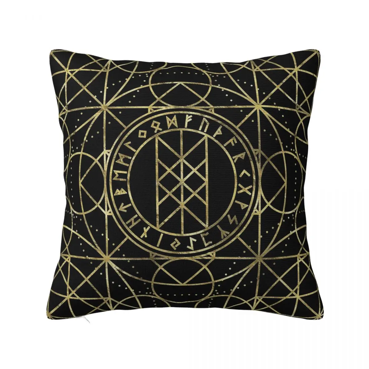 Web Of Wyrd The Matrix Of Fate vikings runes Soft Cushion Cover Decor Throw Pillow Case Cover for Home Double-sided Printing