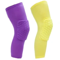men yellow knee pads child basketball sports protective gear boy running football volleyball purple girl long leg sleeves