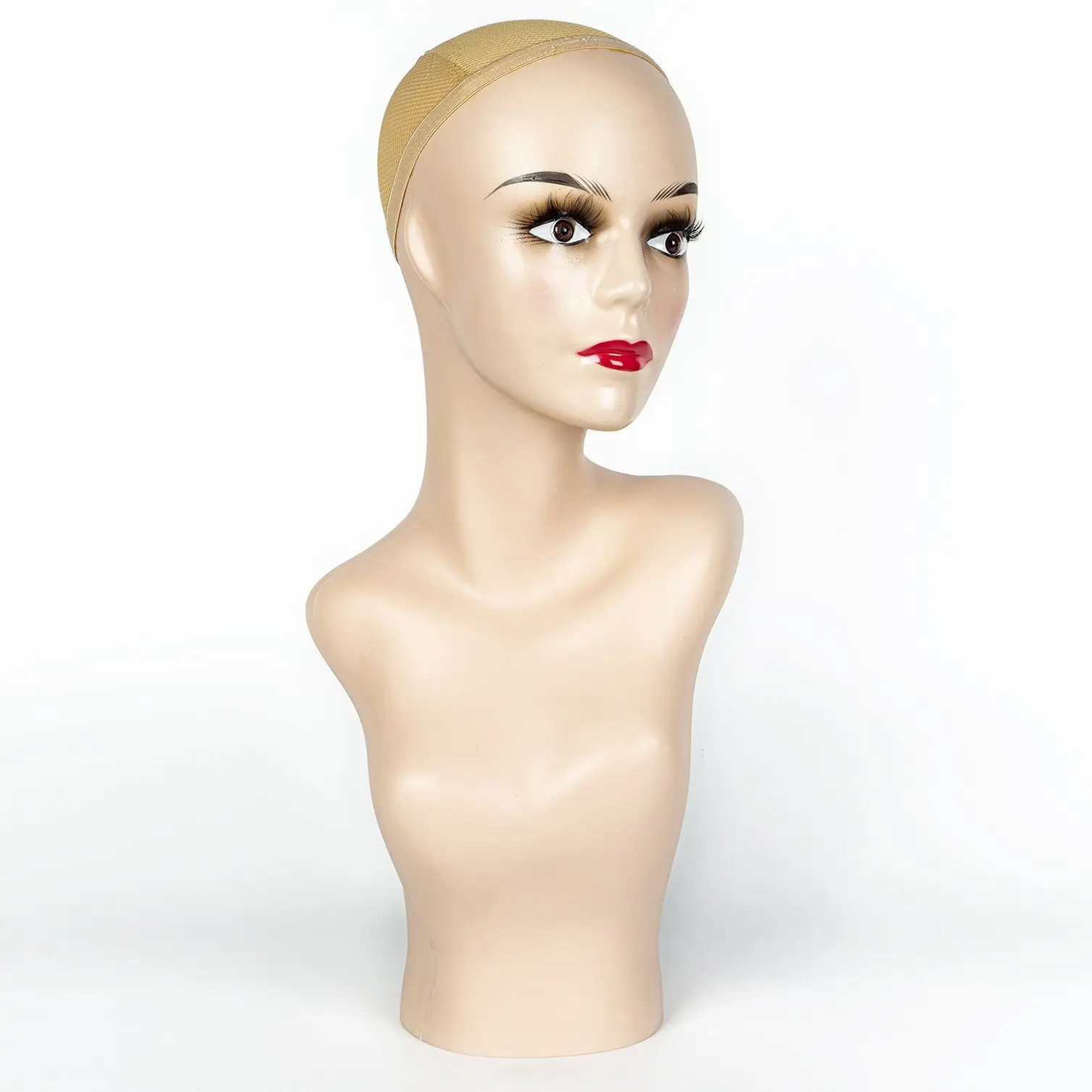 

Bald Mannequin Head Bust Model Display Wigs Accessories Practice Cosmetology Model Stand Make Hats Wigs