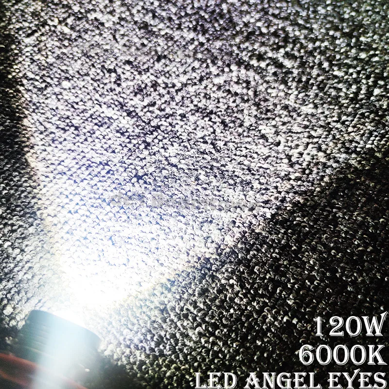 120W Canbus LED Ангельские глазки маркерные лампы для BMW 5 серии E39 M5 с рестайлингом 2000-2003 без ошибок.