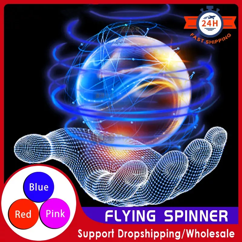 Flying Ball Boomerang Flyorb Magic With LED Lights Drone Hover Ball Stress Release Flying Spinner Fidget Toys Kids Family Gifts enlarge
