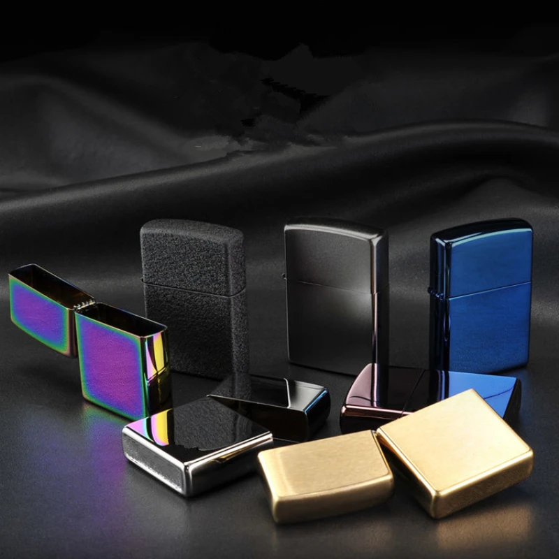 

No Logo Outer Metal Shell Windproof Lighter Protect Case Kerosene Gasoline Lighters Universal Replacement Repair DIY Accessory